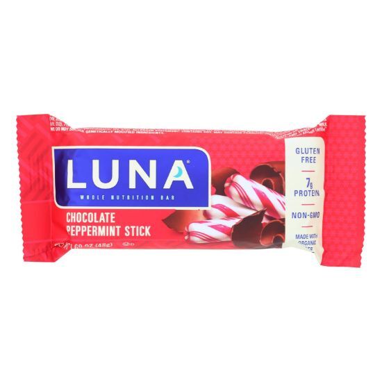 Clif Bar Luna Bar - Organic Chocolate Peppermint - Case of 15 - 1.69 oz