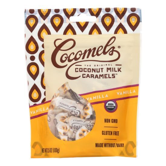 Cocomel - Organic Coconut Milk Caramels - Vanilla - Case of 6 - 3.5 oz.