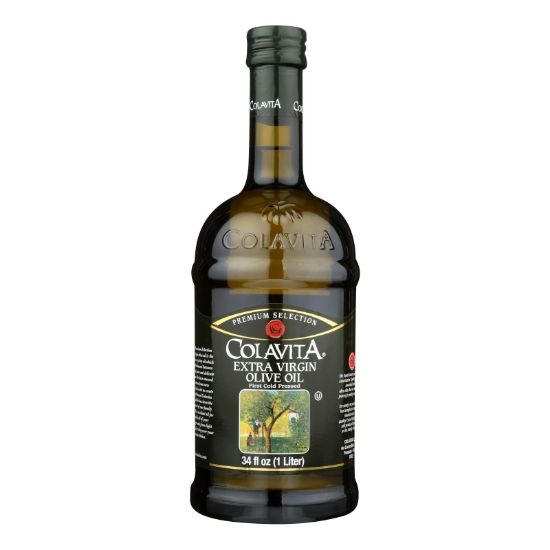 Colavita - Premium Extra Virgin Olive Oil - Case of 6 - 33.8 Fl oz.