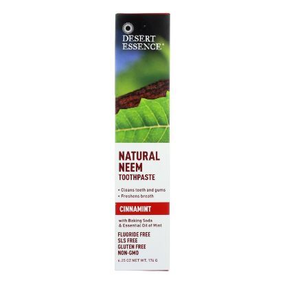 Desert Essence - Toothpaste - Neem - Cinnamint - 6.25 oz - 1 each