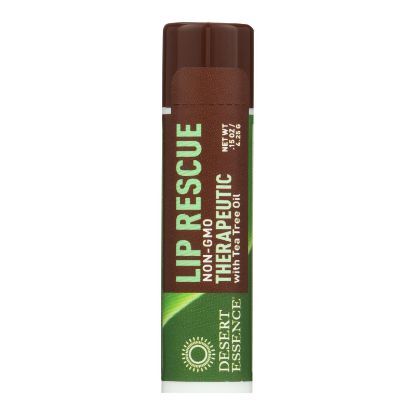 Desert Essence - Lip Rescue Therapeutic with Tea Tree Oil - 0.15 oz - Case of 24