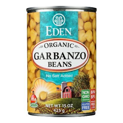 Eden Foods Organic Garbanzo Beans - Case of 12 - 15 oz.