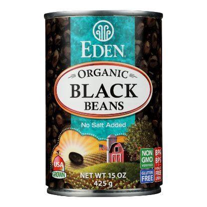 Eden Foods Organic Black Beans - Case of 12 - 15 oz.