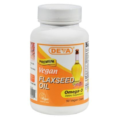 Deva Vegan Vitamins - Flaxseed Oil - 90 Vegan Capsules