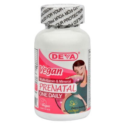 Deva Vegan Vitamins - Prenatal Multivitamin and Mineral - 90 Tablets