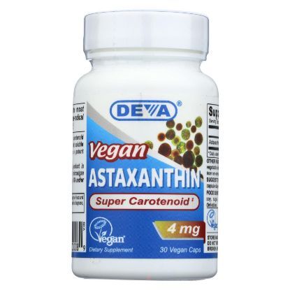 Deva Vegan Vitamins - Astaxanthin Super Antioxidant - 4 mg - 30 Capsules