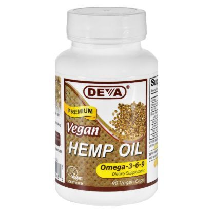 Deva Vegan Vitamins - Hemp Oil - Omega 3 6 9 - Vegan - 90 Vegan Capsules