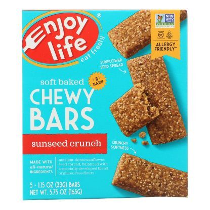 Enjoy Life - Snack Bar - SunSeed Crunch - Gluten Free - 5 oz - case of 6