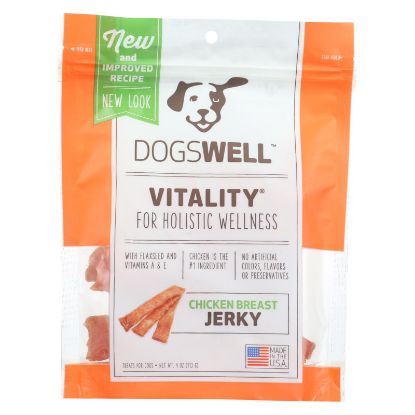 Dogswell Dog Treats - Vitality - Jerky - Chicken Breast - 4 oz - case of 12