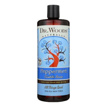Dr. Woods Shea Vision Pure Castile Soap Peppermint with Organic Shea Butter - 32 fl oz