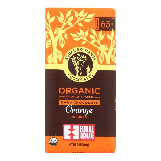 Equal Exchange Organic Orange Chocolate - Orange - Case of 12 - 2.8 oz.