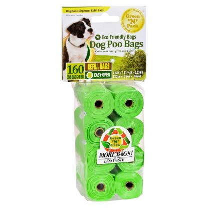 Eco-Friendly Bags Dog Poo Bags Refill - 160 Pack