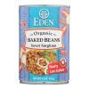 Eden Foods Baked Beans with Sorghum and Mustard Organic - Case of 12 - 15 oz.