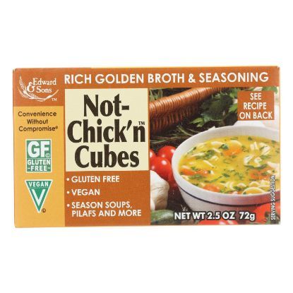 Edwards and Sons Natural Bouillon Cubes - Not Chick n - 2.5 oz - Case of 12