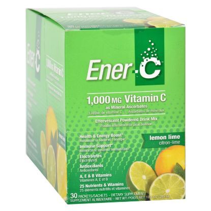 Ener-C Vitamin Drink Mix - Lemon Lime - 1000 mg - 30 Packets