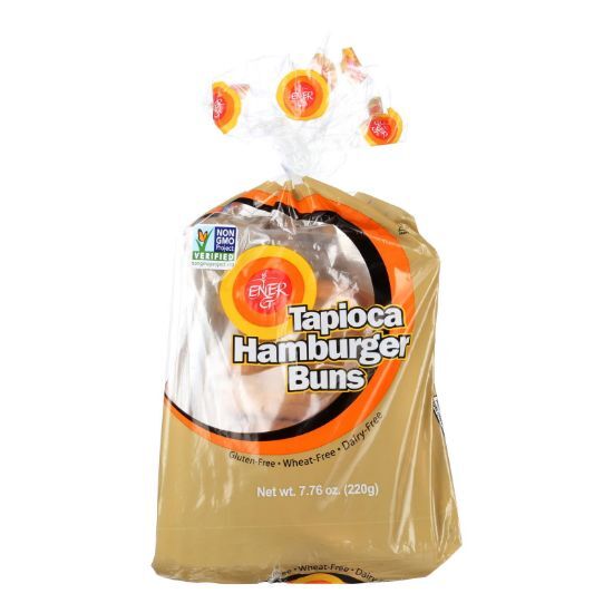 Ener-G Foods - Hamburger Buns - Tapioca - 7.76 oz - case of 6