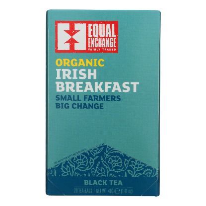 Equal Exchange Organic Irish Breakfast Tea - Irish Breakfast - Case of 6 - 20 Bags