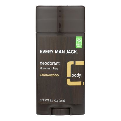 Every Man Jack Deodorant - Sandalwood - Aluminum Free - 3 oz