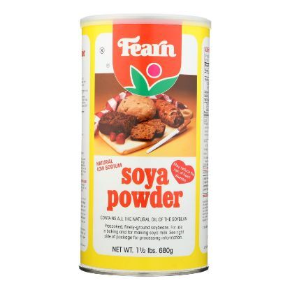 Fearns Soya Food Natural Soya Powder - 1.5 lb - case of 12