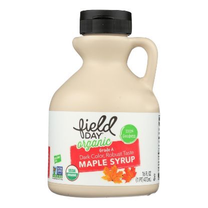 Field Day Maple Syrup - Organic - Grade B - 16 oz - case of 12