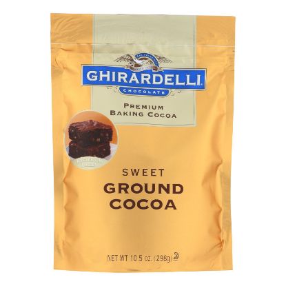 Ghirardelli Baking Cocoa - Premium - Sweet Ground - 10.5 oz - case of 6