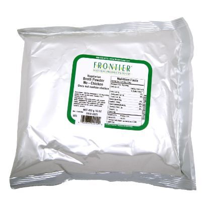 Frontier Herb Broth Powder - No-Chicken Flavored - Bulk - 1 lb