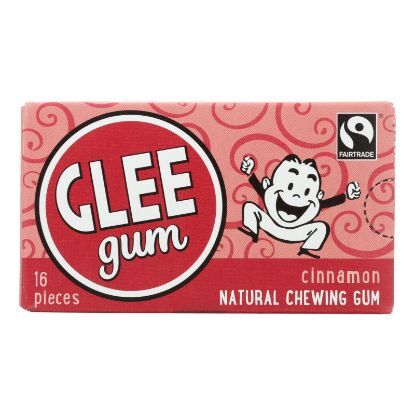 Glee Gum Chewing Gum - Cinnamon - Case of 12 - 16 Pieces