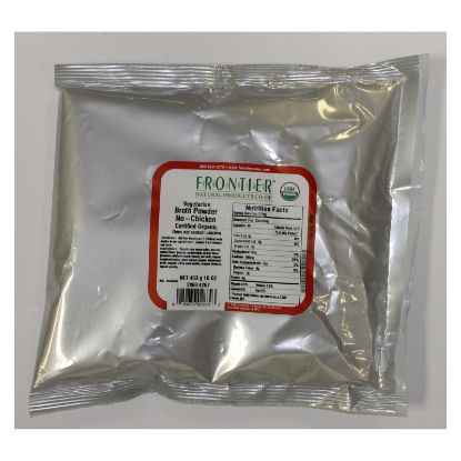 Frontier Herb Broth Powder - Organic - No Chicken - Bulk - 1 lb