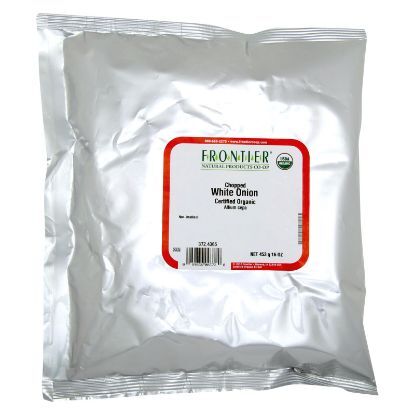 Frontier Herb Onion - Organic - White - Chopped - Bulk - 1 lb