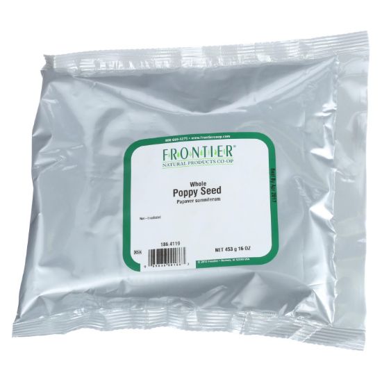 Frontier Herb Poppy Seed - Whole - A 1 Grade - Bulk - 1 lb