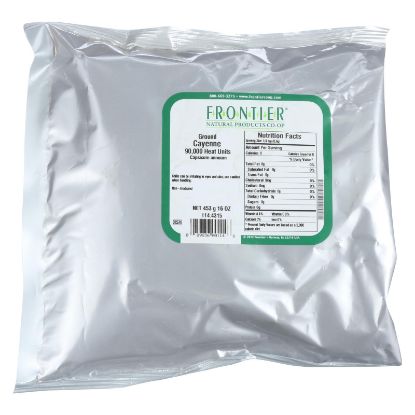Frontier Herb Cayenne Chili Powder - 90000 HU - Bulk - 1 lb