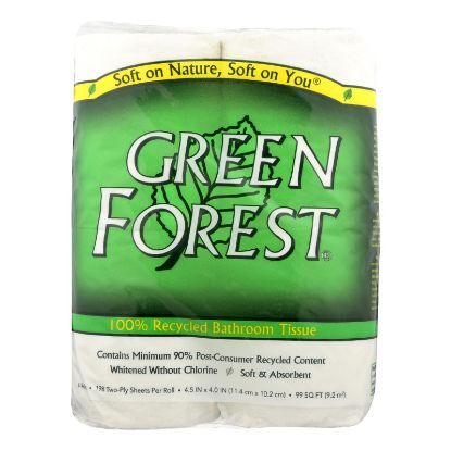 Green Forest Premium Bathroom Tissue - Unscented 2 Ply - Case of 24