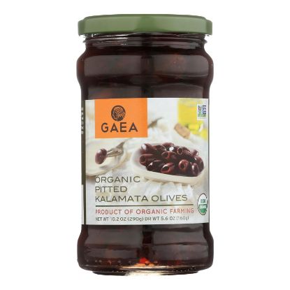 Gaea Olives - Organic - Kalamata - Pitted - Original - 5.6 oz - case of 8