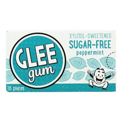Glee Gum Chewing Gum - Refresh Mint - Sugar Free - Case of 12 - 16 Pieces