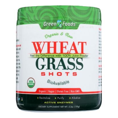 Green Foods Organic and Raw Wheat Grass Shots - 5.3 oz