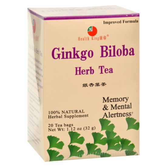 Health King Ginkgo Biloba Herb Tea - 20 Tea Bags