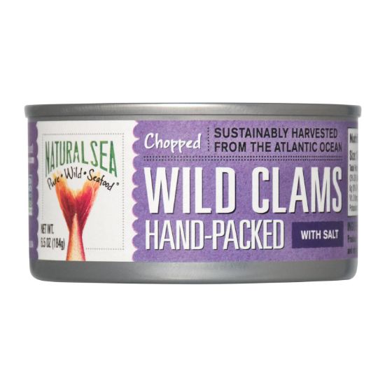 Natural Sea Clams - Chopped - Salted - 6.5 oz - case of 12