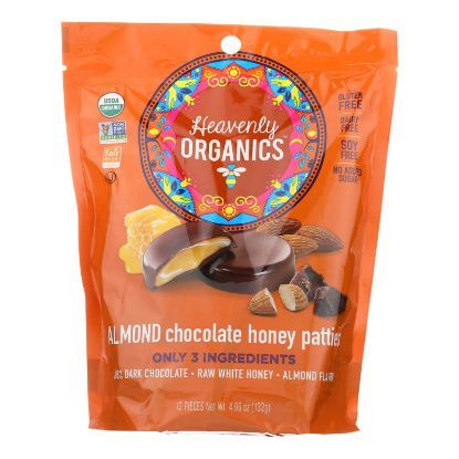 Heavenly Organics Heavenly Organic Honey Pattie - Chocolate - Case of 6 - 4.66 oz.
