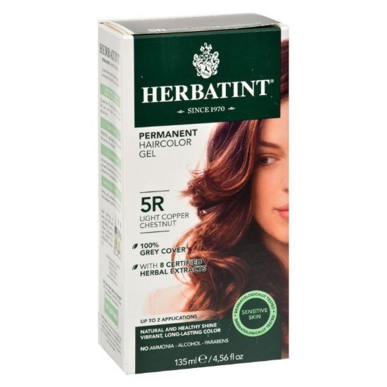 Herbatint Permanent Herbal Haircolour Gel 5R Light Copper Chestnut - 135 ml