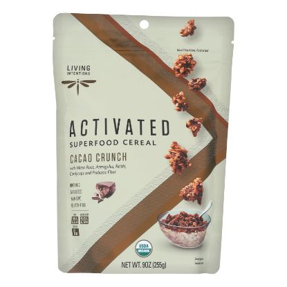 Living Intentions Cereal - Organic - Superfood - Cacao Crunch - 9 oz - case of 6