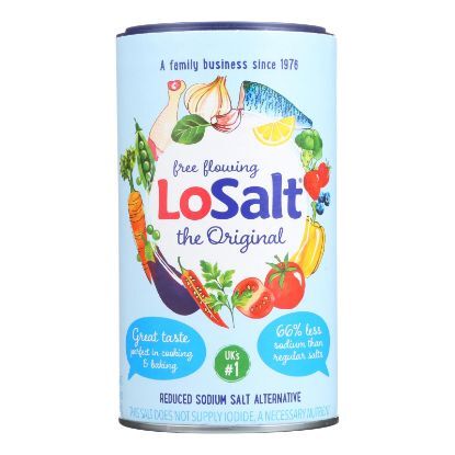 Losalt Reduced Sodium Salt - Case of 6 - 12.35 oz.