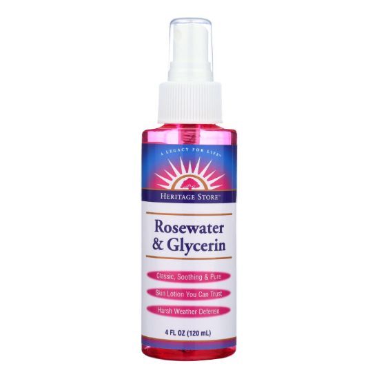 Heritage Products Rosewater and Glycerin Spray - 4 fl oz