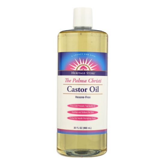 Heritage Products Castor Oil Hexane Free - 32 fl oz