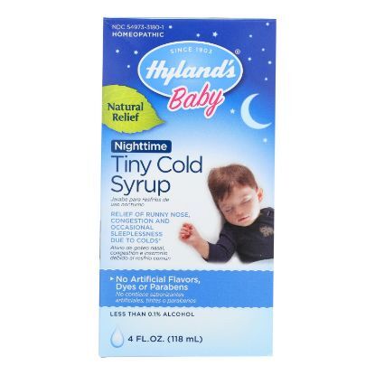 Hylands Homepathic Cold Syrup - Nighttime Tiny - Baby - 4 fl oz