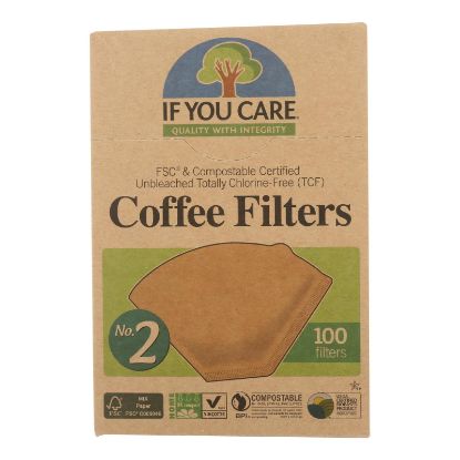 If You Care Coffee Filters - #2 Cone - Case of 12 - 100 Count