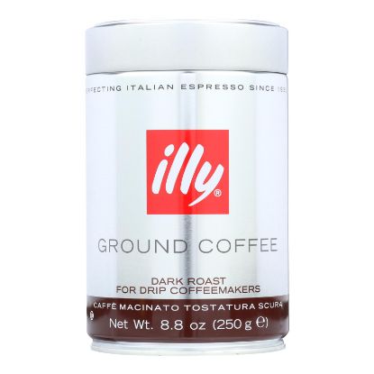 Illy Caffe Coffee Coffee - Drip - Ground - Dark Roast - 8.8 oz - case of 6
