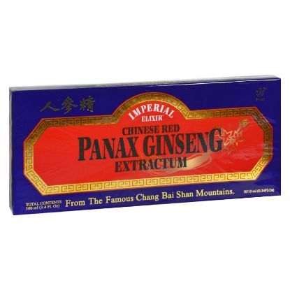 Imperial Elixir Chinese Red Panax Ginseng Extractum - 10 bottles - 10 ml each