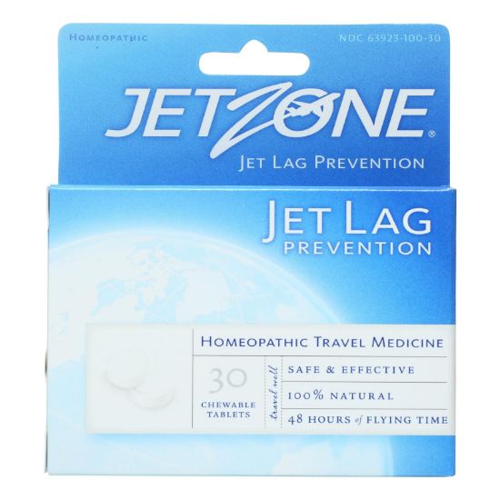 Jet Zone Jet Lag Prevention - Homeopathic Travel Medicine - 30 Tablets - Case of 6