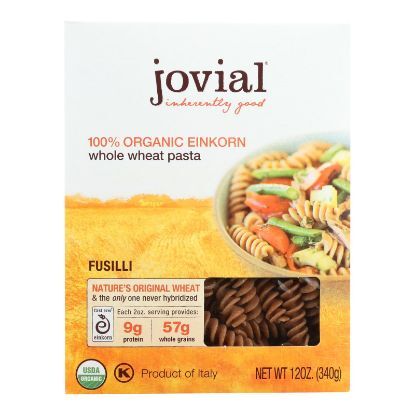 Jovial - Pasta - Organic - Whole Grain Einkorn - Fusilli - 12 oz - case of 12