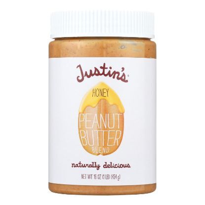 Justin's Nut Butter Peanut Butter - Honey - Case of 12 - 16 oz.